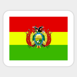 Bolivia coat of arms flag Sticker